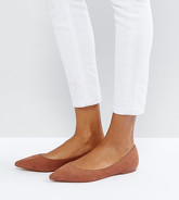 ASOS - LATCH - Ballerine a punta - Marrone