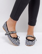 River Island - Ballerine con cinturino decorato - Multicolore