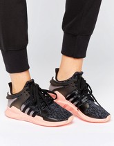 adidas Originals - EQT Support - Scarpe da ginnastica nere - Nero