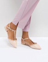 Dune London - Cayote - Scarpe basse con borchie - Rosa