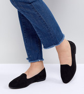 New Look Wide Fit - Scarpe basse easy-on - Nero