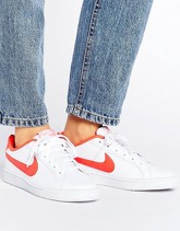 Nike - Court Royale - Scarpe da ginnastica bianche e rosse - Multicolore