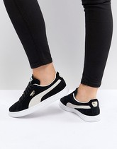 Puma - Scarpe da ginnastica scamosciate classiche nere - Nero