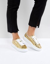 Puma - Sneakers oro con plateau - Oro
