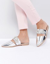 ASOS - MYA - Sabot decorati - Argento