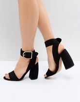 ASOS - HOLD TIGHT - Sandali con tacco - Nero