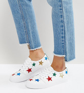 ASOS - DAWN - Scarpe da ginnastica con stelle - Bianco