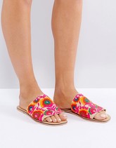 ASOS - FORT - Sabot ricamati - Multicolore