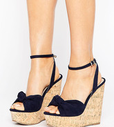 ASOS - TRAFFIC JAM - Zeppe a pianta larga - Navy