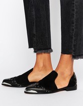 ASOS - MONACO - Scarpe piatte stile western - Nero