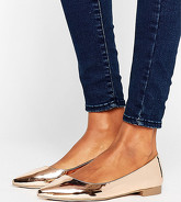 ASOS - LOST - Ballerine a punta - Oro