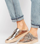 ASOS - DIANE - Scarpe da ginnastica stile sabot - Oro