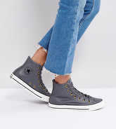 Converse Chuck Taylor - Scarpe da ginnastica alte con interno in pelliccia sintetica - Multicolore