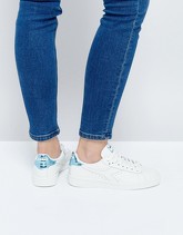 Diadora - Game - Scarpe da ginnastica basse con fascia olografica sul retro - Bianco