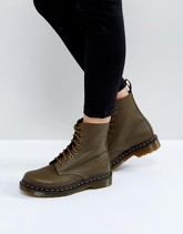 Dr Martens - Pascal - Scarponcini kaki con 8 occhielli - Verde