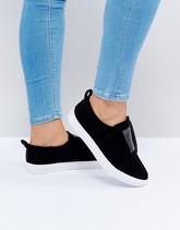 Head Over Heels by Dune - Scarpe da ginnastica in velluto - Nero