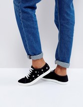 Kaltur - Scarpe da ginnastica stringate con borchie a stella - Nero