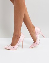 London Rebel - Trophy - Scarpe a punta con tacco alto - Rosa