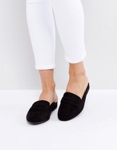 New Look - Sabot in camoscio sintetico piatti - Nero