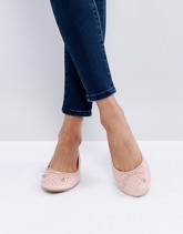 New Look - Ballerine con borchie - Rosa