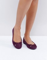 New Look - Ballerine in camoscio sintetico - Viola