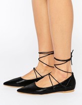 RAID - Carter - Scarpe piatte a punta stringate - Nero