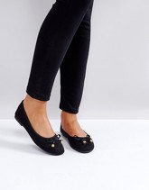 RAID - Ballerine nere con fiocco - Nero