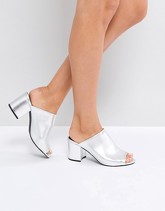 Steve Madden - Infinity - Sabot in pelle - Argento