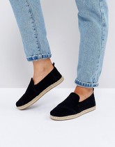 TOMS - Alpargata - Espadrilles scamosciate nere - Nero