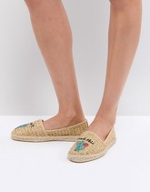 ASOS - JANEEN - Espadrilles con cactus ricamati - Beige