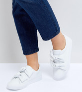 ASOS - DITZY - Scarpe da ginnastica con fiocchi - Bianco