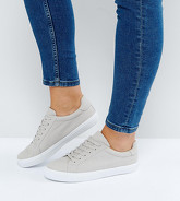 ASOS - DEVLIN - Scarpe da ginnastica a pianta larga stringate - Grigio