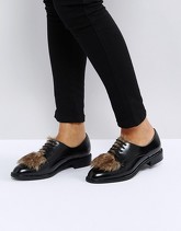 ASOS - MAD HATTER - Scarpe piatte in pelle sintetica - Nero