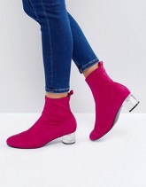 ASOS - ROSINA - Stivali a calza con tacco - Rosa