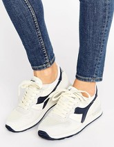 Diadora - Camaro - Scarpe da ginnastica crema e blu navy - Crema