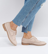 ASOS - MAI - Scarpe brogue in pelle - Beige