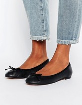 ASOS LUNA - Ballerine in pelle - Nero