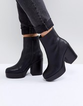 ASOS - EMBER - Stivaletti con plateau - Nero