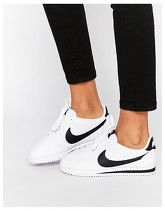 Nike - Cortez - Scarpe da ginnastica in pelle bianche - Bianco