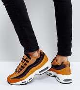 Nike - Air Max 95 Lx - Scarpe da ginnastica color cuoio e nero - Marrone