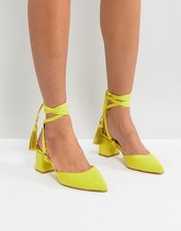 RAID - Kiley - Scarpe gialle con nappine e tacco medio - Giallo