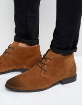 ASOS - Chukka in camoscio sintetico cuoio - Cuoio