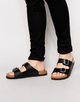 ASOS - Sandali neri con fibbia - Nero