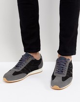 BOSS - Sneakers scamosciate nere a blocchi di colore - Nero