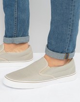 Brave Soul - Scarpe da ginnastica di tela senza lacci - Beige