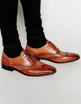 Dune - Scarpe brogue a coda di rondine in pelle - Cuoio