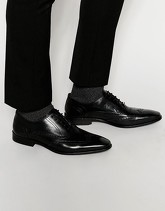 Dune - Scarpe brogue a coda di rondine in pelle - Nero