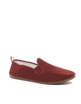 Flossy - Scarpe da ginnastica di tela senza lacci con suola mattone - Rosso