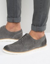 Frank Wright - Scarpe derby scamosciate grigie - Grigio