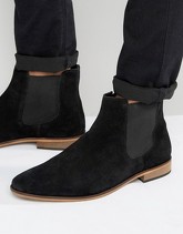 KG By Kurt Geiger - Stivaletti Chelsea neri scamosciati - Nero